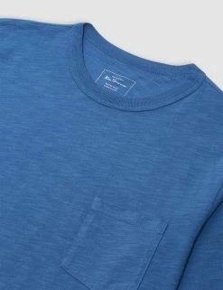 Garment Dye Beatnik Long-Sleeve T-Shirt - Mid Blue