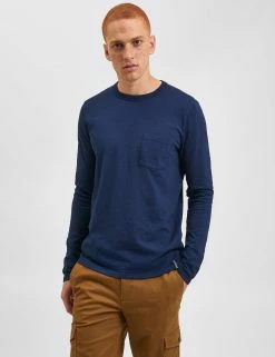 Garment Dye Beatnik Long-Sleeve T-Shirt - Navy Indigo