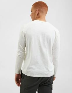 Garment Dye Beatnik Long-Sleeve T-Shirt - White -clothing Shop M331BEN0001 WHITE 5 s