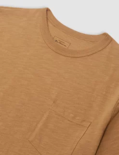 Garment Dye Beatnik Short-Sleeve T-Shirt - Camel -clothing Shop M335BEN0001 CAMEL 2