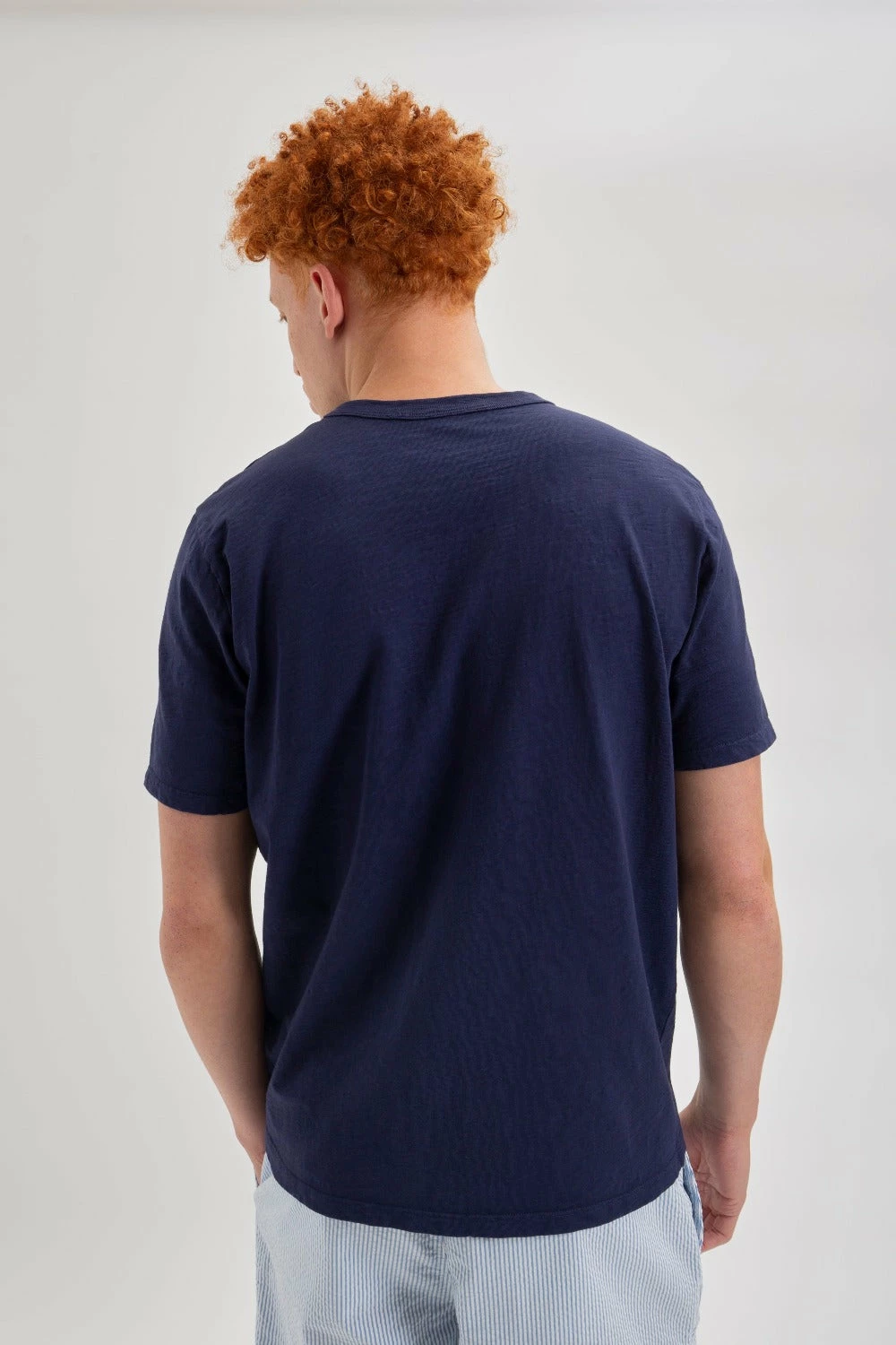 Garment Dye Beatnik Short-Sleeve T-Shirt - Navy Indigo 5 Garment Dye Beatnik Short-Sleeve T-Shirt - Navy Indigo - Image 5