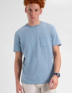 Garment Dye Beatnik Short-Sleeve T-Shirt - Pale Blue