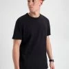Garment Dye Beatnik Short-Sleeve T-Shirt - Washed Black