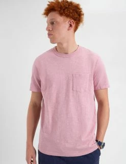 Garment Dye Beatnik Short-Sleeve T-Shirt - Washed Pink -clothing Shop M335BEN0004WASHEDPINK BM 2
