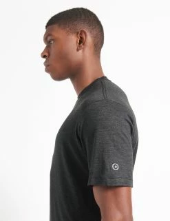 Performance Stretch Marl T-Shirt - Black