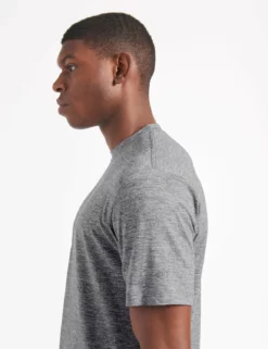 Performance Stretch Marl T-Shirt - Grey Heather -clothing Shop M335BEN0005 GREY HEATHER BM 1076