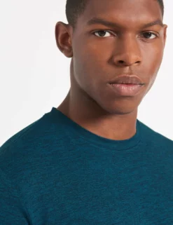 Performance Stretch Marl T-Shirt - Navy Heather -clothing Shop M335BEN0005 NAVY HEATHER BM 250 1000x edit