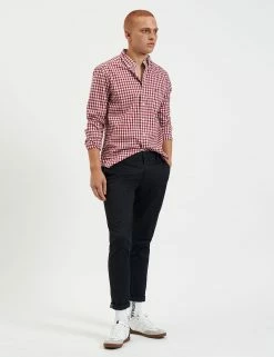 House Poplin Gingham Shirt - Merlot 15 House Poplin Gingham Shirt - Merlot -clothing Shop M401BEN0001 MERLOT GINGHAM 1