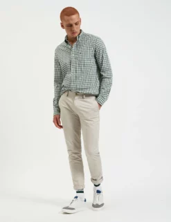 House Poplin Gingham Shirt - Olive 11 House Poplin Gingham Shirt - Olive -clothing Shop M401BEN0001 OLIVE GINGHAM 1498