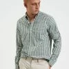 House Poplin Gingham Shirt - Olive