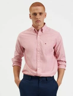 End-On-End Beatnik Wash Shirt - Light Red -clothing Shop M402BEN0001 LIGHT RED 1