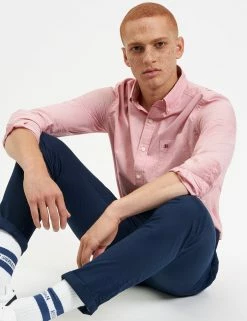 End-On-End Beatnik Wash Shirt - Light Red -clothing Shop M402BEN0001 LIGHT RED 3