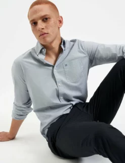 End-On-End Beatnik Wash Shirt - Navy -clothing Shop M402BEN0001 NAVY 3