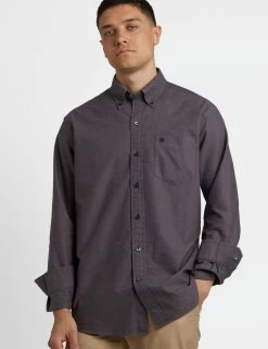 Beatnik Oxford Garment Dye Shirt - Charcoal