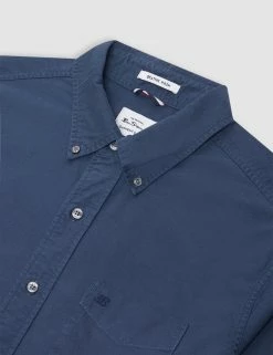 Beatnik Oxford Garment Dye Shirt - Indigo -clothing Shop M402BEN0002 INDIGO 2