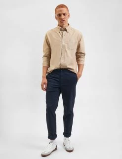 Beatnik Oxford Garment Dye Shirt - Stone -clothing Shop M402BEN0002 STONE 3 s scaled