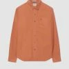 Beatnik Oxford Garment Dye Shirt - Terracota