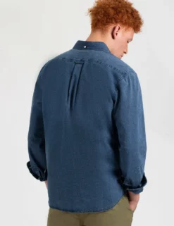 Hackney Wick Denim Shirt - Dark Indigo Wash -clothing Shop M402BEN0003DarkWash BM 3