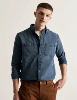 Hackney Wick Denim Shirt - Dark Indigo Wash