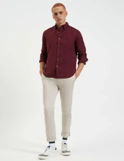 Uniform Flannel Shirt - Merlot -clothing Shop M402BEN0004 MERLOT 1