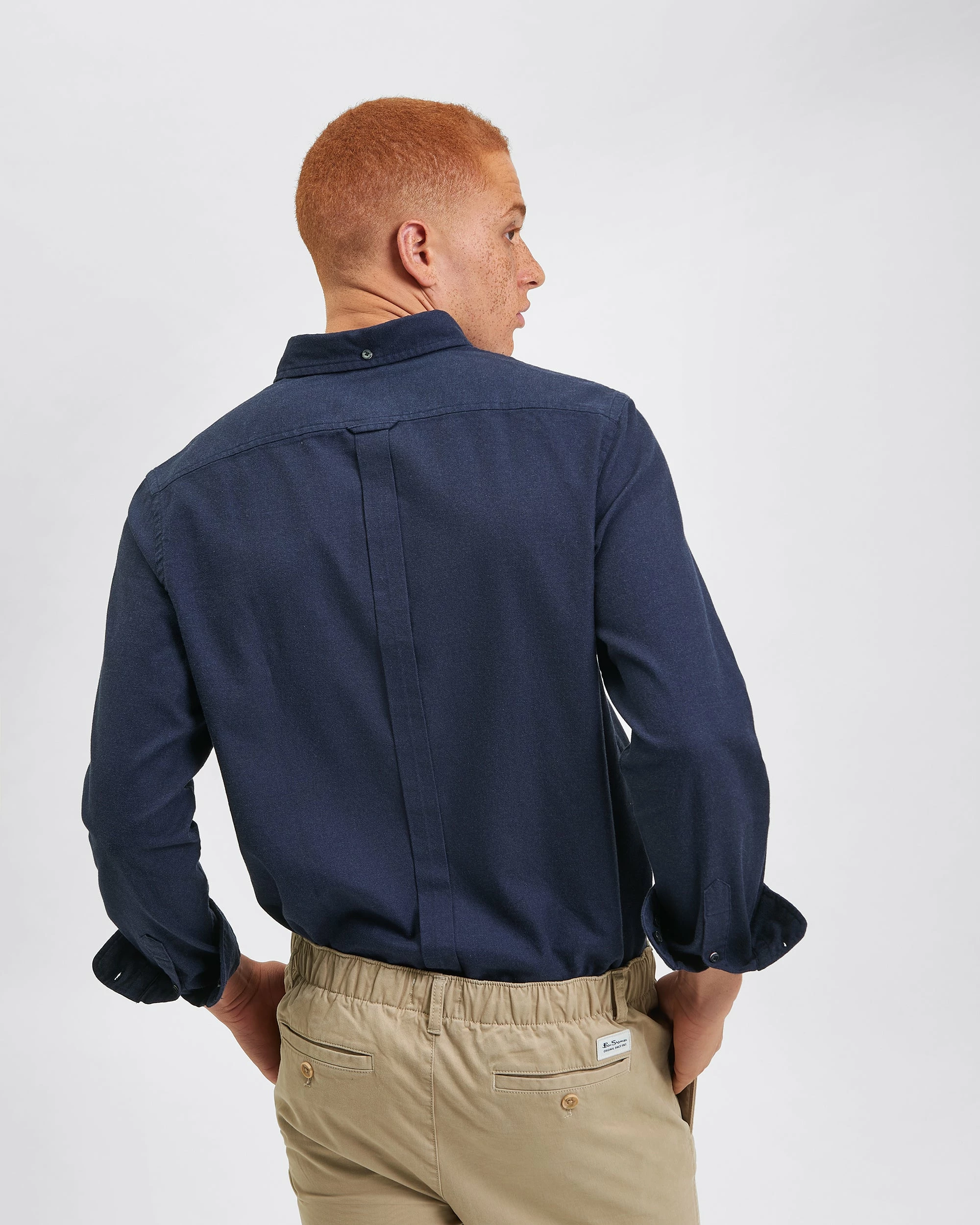 Uniform Flannel Shirt - Navy 2 Uniform Flannel Shirt - Navy - Image 2