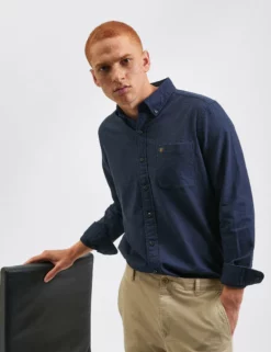 Uniform Flannel Shirt - Navy 6 Uniform Flannel Shirt - Navy -clothing Shop M402BEN0004 NAVY 6