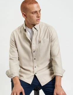 Uniform Flannel Shirt - Oatmeal -clothing Shop M402BEN0004 OATMEAL 3