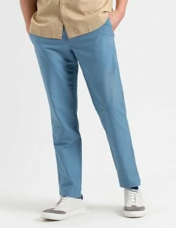 Beatnik Oxford Slim Taper Garment Dye Chino - Dusty Blue