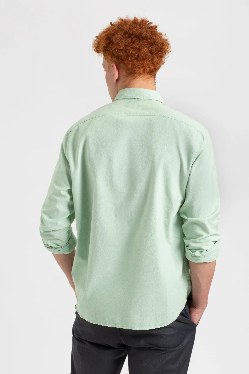 St. Ives Resort Oxford Garment Dye Organic Shirt - Pistachio 4 St. Ives Resort Oxford Garment Dye Organic Shirt - Pistachio - Image 4