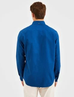 Beatnik Oxford Garment Dye Shirt - Cool Indigo -clothing Shop M402BEN0017 COOLINDIGO 0785