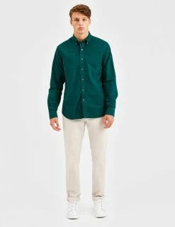 Beatnik Oxford Garment Dye Shirt - Forest Green 7 Beatnik Oxford Garment Dye Shirt - Forest Green -clothing Shop M402BEN0017 DEEPFORESTGREEN 0791