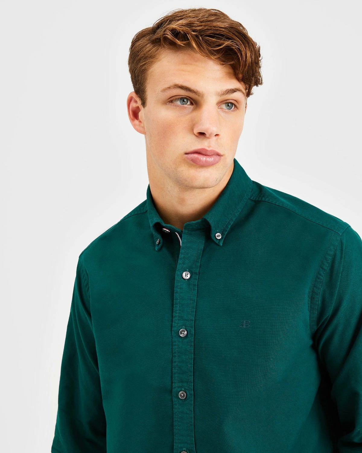 Beatnik Oxford Garment Dye Shirt - Forest Green 1 Beatnik Oxford Garment Dye Shirt - Forest Green