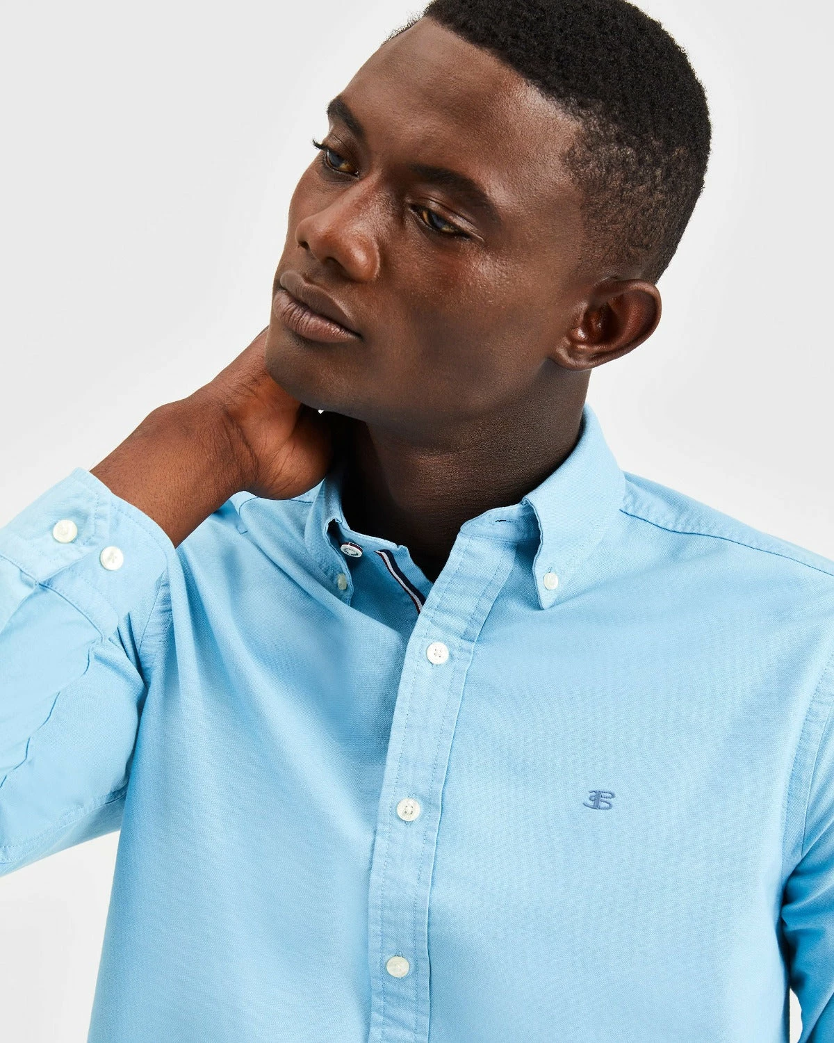 Beatnik Oxford Garment Dye Shirt - Fresh Blue 2 Beatnik Oxford Garment Dye Shirt - Fresh Blue - Image 2