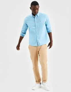 Beatnik Oxford Garment Dye Shirt - Fresh Blue 12 Beatnik Oxford Garment Dye Shirt - Fresh Blue -clothing Shop M402BEN0017 FRESHBLUE 2339
