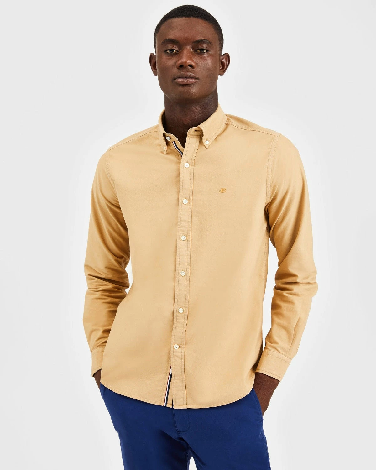 Beatnik Oxford Garment Dye Shirt - Khaki 2 Beatnik Oxford Garment Dye Shirt - Khaki - Image 2