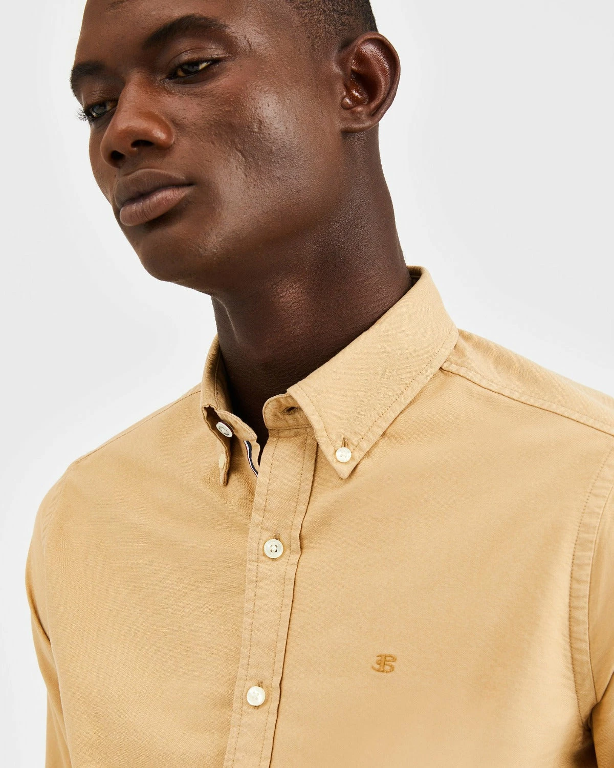 Beatnik Oxford Garment Dye Shirt - Khaki 4 Beatnik Oxford Garment Dye Shirt - Khaki - Image 4