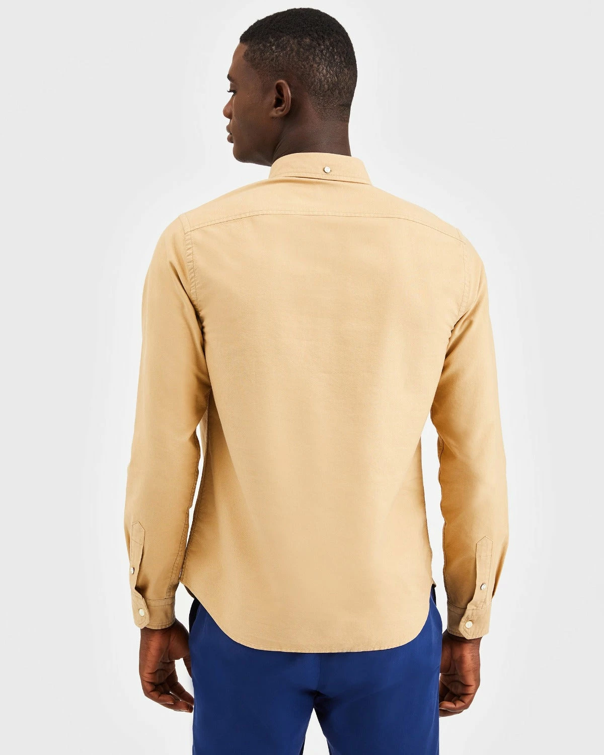 Beatnik Oxford Garment Dye Shirt - Khaki 5 Beatnik Oxford Garment Dye Shirt - Khaki - Image 5