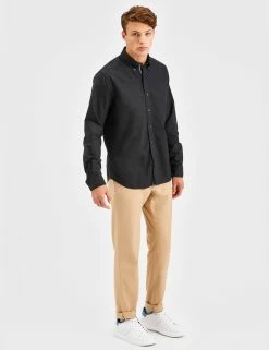 Beatnik Oxford Garment Dye Shirt - Washed Black -clothing Shop M402BEN0017 WASHEDBLACK 0726