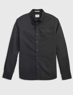 Beatnik Oxford Garment Dye Shirt - Washed Black -clothing Shop M402BEN0017 WashedBlack gwz1bn