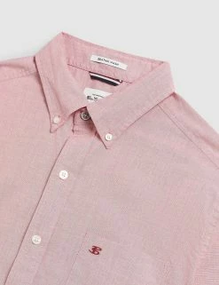 End-On-End Beatnik Wash Shirt - Light Red