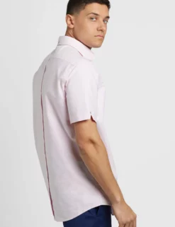 Short Sleeve Brighton Oxford Organic Shirt - Dusty Pink 6 Short Sleeve Brighton Oxford Organic Shirt - Dusty Pink -clothing Shop M405BEN0001DUSTYPINK BM 4 scaled