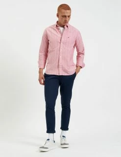 Custom Brighton Oxford Organic Shirt - Light Red Chalk Stripe 11 Custom Brighton Oxford Organic Shirt - Light Red Chalk Stripe -clothing Shop M407BEN0001 LIGHT RED CHALK STRIPE 1 3356d8c3 bfbd 4a39 9316 289ceae9f0f0