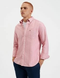 Custom Brighton Oxford Organic Shirt - Light Red Chalk Stripe 8 Custom Brighton Oxford Organic Shirt - Light Red Chalk Stripe -clothing Shop M407BEN0001 LIGHT RED CHALK STRIPE 2 1b98f4ed 8d6b 4e1c 9c8e cfef8aa62a1f