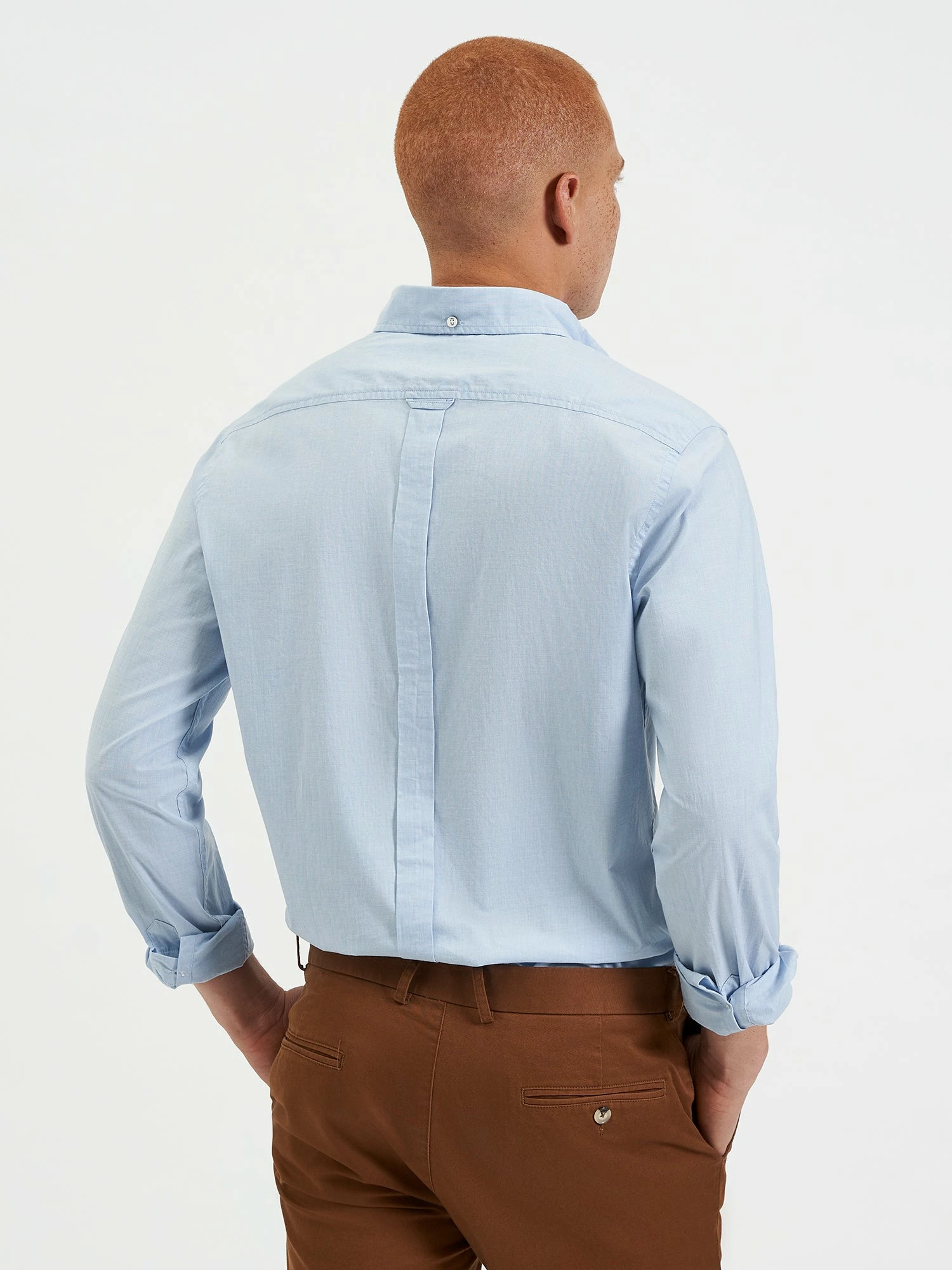 End-On-End Beatnik Wash Shirt - Sky Blue 4 End-On-End Beatnik Wash Shirt - Sky Blue - Image 4