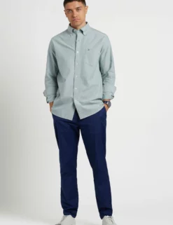 Brighton Oxford Organic Shirt - Forest Green -clothing Shop M407BEN0002FORESTGREEN BM 1 scaled