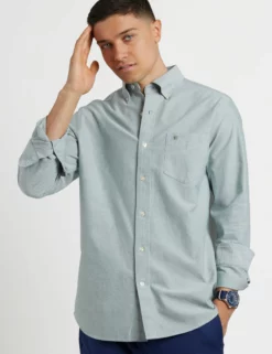 Brighton Oxford Organic Shirt - Forest Green