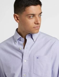 Brighton Oxford Organic Shirt - Spring Purple -clothing Shop M407BEN0002SPRINGPURPLE BM 6