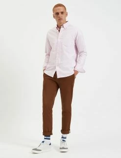 Brighton Oxford Organic Shirt - Dusty Pink -clothing Shop M407BEN0002 DUSTY PINK 1