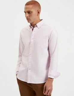 Brighton Oxford Organic Shirt - Dusty Pink -clothing Shop M407BEN0002 DUSTY PINK 2