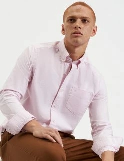 Brighton Oxford Organic Shirt - Dusty Pink -clothing Shop M407BEN0002 DUSTY PINK 3